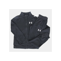Agasalho Under Armour Knit Track Menina - Preto+Branco