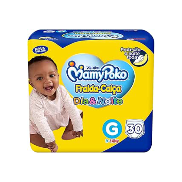 MamyPoko Fralda-Calça Dia&Noite G 30 Unidades