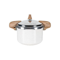Brinox - Panela de Pressão Antiaderente com Fundo de Indução 5,4L - Vanilla