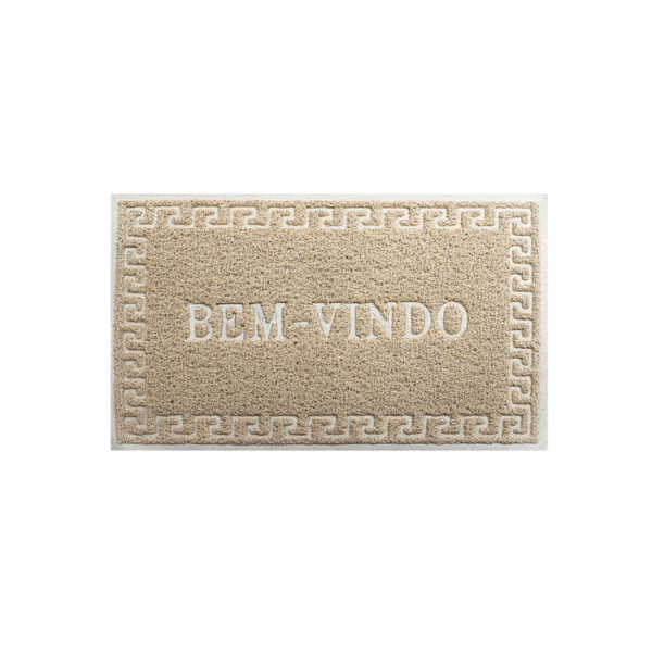 Tapete de Porta Capacho Emborrachado Bem Vindo 40cm X 60cm Antiderrapante