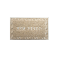 Tapete de Porta Capacho Emborrachado Bem Vindo 40cm X 60cm Antiderrapante