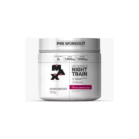 Suplemento Pó Pré Treino Max Titanium Night Train Pote 300gr Sabor Frutas Vermelhas