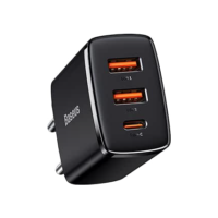 Carregador de Parede Baseus Compact Quick Charger 2U+C 30W Preto