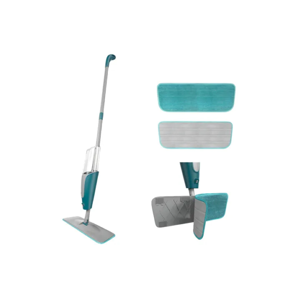 Mop Spray Giratório Limpeza Flash Mágico Rodo Esfregão Flat
