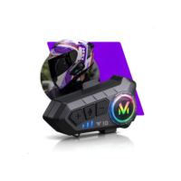 Fone De Ouvido Para Capacete Liggi Bluetooth Headset Rgb Sem Fio