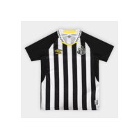 Camisa Infantil Santos II 25/26 s/n Umbro - Preto+Branco