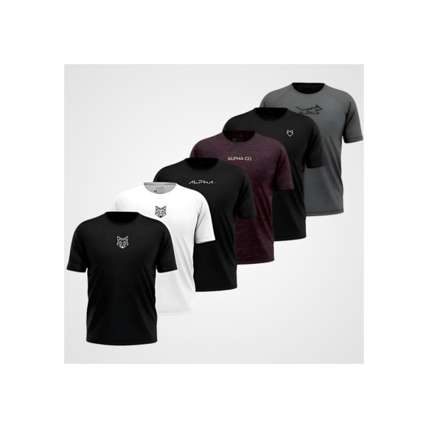 Kit 6 Camisetas Mais Procuradas Alpha Co