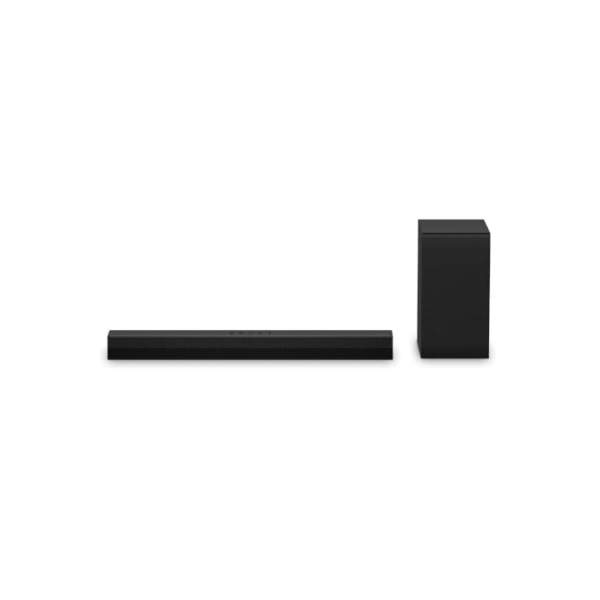Soundbar LG S40T – 300W RMS, Conexão Bluetooth, 2.1 Canais, AI Sound Pro, Wow Interface, Sem fios, Conexões Múltiplas