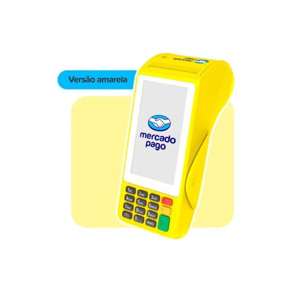 Mercado Pago Point Pro3 Maquininha Cartão 4g Amarela