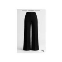 Calça Alfaiataria Feminina Wide Leg Cintura Alta Premuim