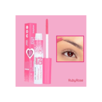 KIT 3 Gel Incolor Cílios e Sobrancelhas Game On Ruby Rose Óleo de Rícino e Vitamina E HB-509
