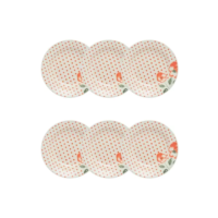 Conjunto De 6 Pratos Fundos 21,5cm Holambra