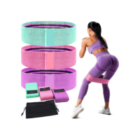 Kit 3 Faixas Elásticas Para Treino de Exercício Super Bands Academia Extensor Hip Bands