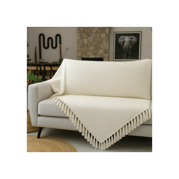 Manta Xale Tranças Geometrica Boho Moderna Peseira Rústica 1,60M x 1,60M