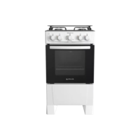 Fogão 4 Bocas Branco com Mesa Inox Atlas Mônaco Plus