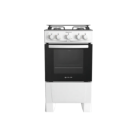Fogão 4 Bocas Branco com Mesa Inox Atlas Mônaco Plus