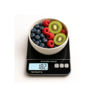 Balança Digital de Cozinha 5kg com Visor LCD, Alta Precisão 1g, Função Tara, Desligamento Automático, Compacta e Antiderrapante – Ideal para Receitas e Dietas