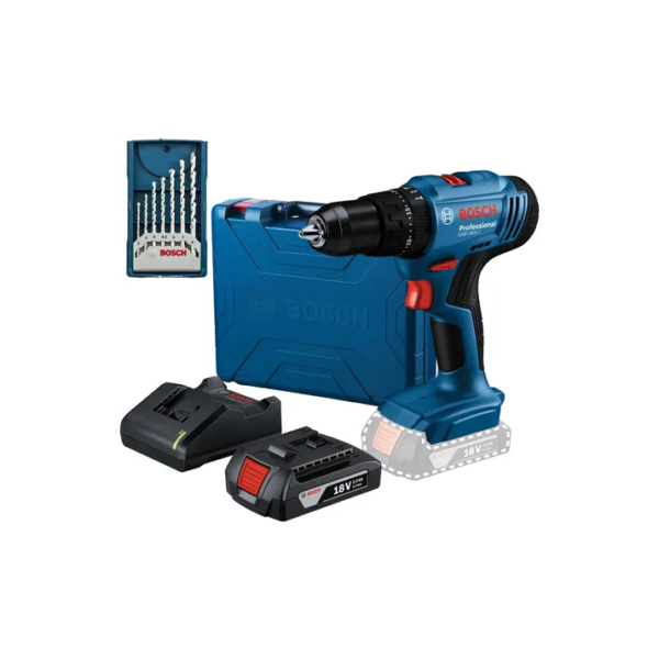 Paraf/furadeira Impacto Gsb183-li Bat 7 Brocas X-line Bosch