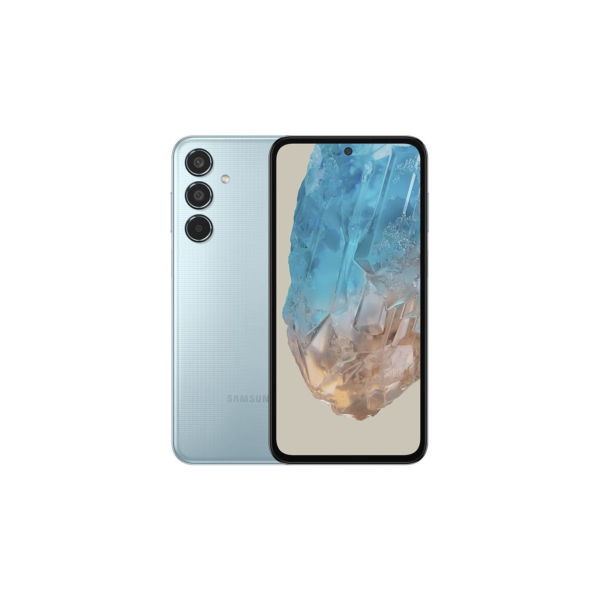 Celular Samsung Galaxy M35 5G , Câmera Tripla até 50MP, Selfie 50MP, Tela Super AMOLED + 6.6 120Hz, 256GB, 8GB RAM - Azul Claro