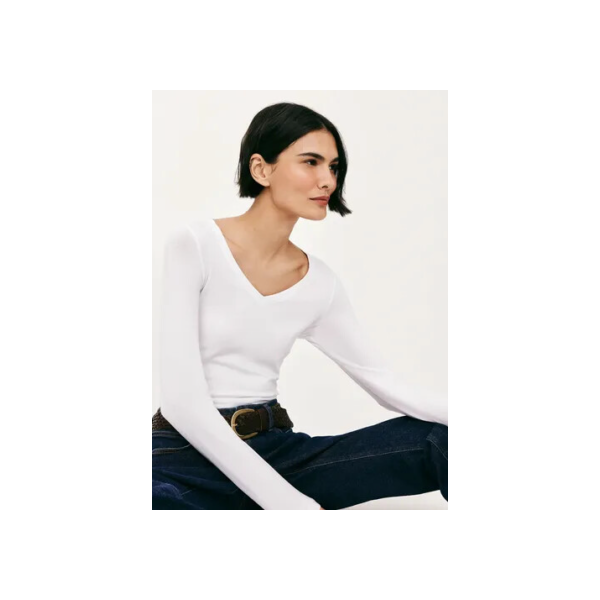 Blusa Básica Feminina Slim Manga Longa Hering