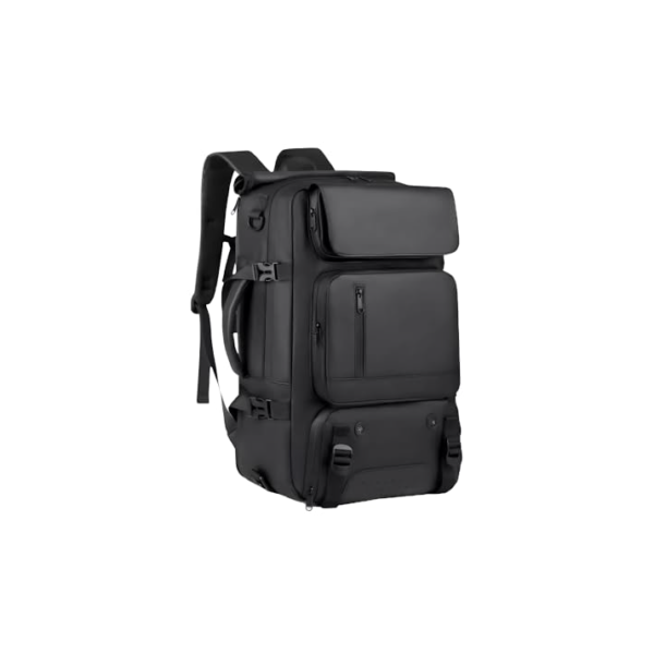 Mochila Masculina Reforçada Grande para Notebook Trabalho Mochila Viagem Executiva Impermeável Unissex (Preto)