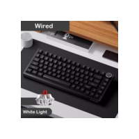 Principal! Novo ajazz ak820/ak820pro teclado mecânico tela tft botão multifuncional teclado de jogos com fio/2.4ghz/bt conectar pc
