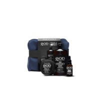 QOD Barber Shop - Kit Triple Pack - Pomada Capilar Walk 70g + Shampoo Whisky 220ml + Óleo Hidratante para Barba 25ml