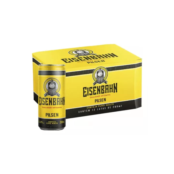 Pack De Cerveja Pilsen Puro Malte Eisenbahn Lata 269ml 12 Un