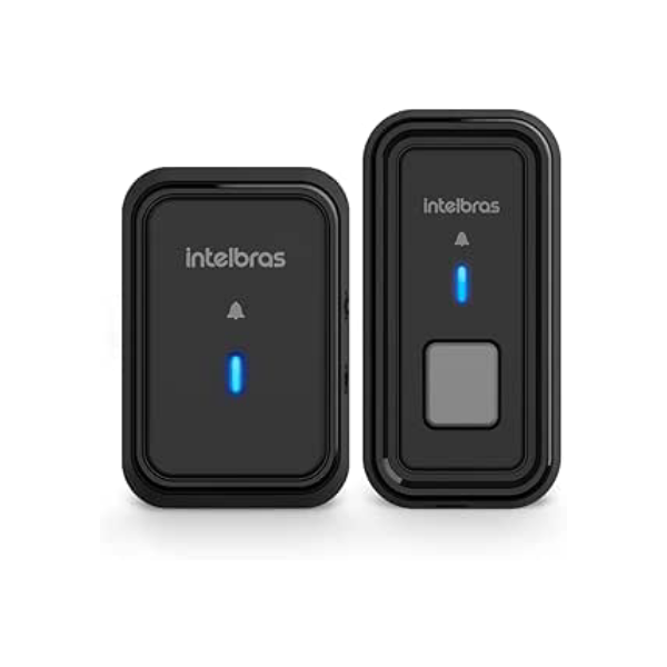 Campainha Sem Fio Com Bateria CIB 101 Preto Intelbras