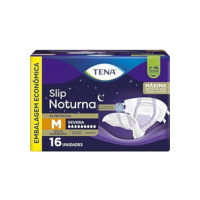 Tena Slip Noturna, Fralda Geriátrica para Incontinência Urinária, M - 16 unidades