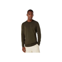 Blusão Básico Masculino Em Tricô De Algodão - Verde XG