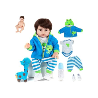 Brastoy Bebê Reborn Boneco Silicone Menino (48cm Girafinha Menino Boneco)