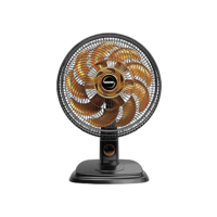 Ventilador de Mesa e Parede Mallory Egeo, Silencioso, Hélice de 15 pás, Grade Especial em Sistema TS, Máxima Vazão e Mínimo Ruído – PR-DR - 127V