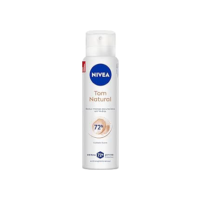 NIVEA Desodorante Antitranspirante Aerossol Tom Natural 150ml - Proteção prolongada de 48h, fórmula 3 em 1: clareia, previne e protege contra manchas, cuidado suave, pele mais clara em 2 semanas