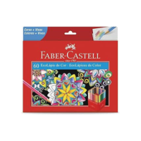 Lápis de Cor, Faber-Castell, EcoLápis, 120160G, 60 Cores