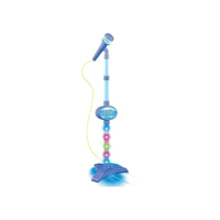 Microfone Pedestal Infantil Rock Show Azul, DM Toys