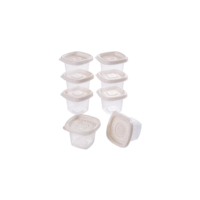 Conjunto de Potes Quadrados 70 ml Pop 8 Unidades, Plasútil