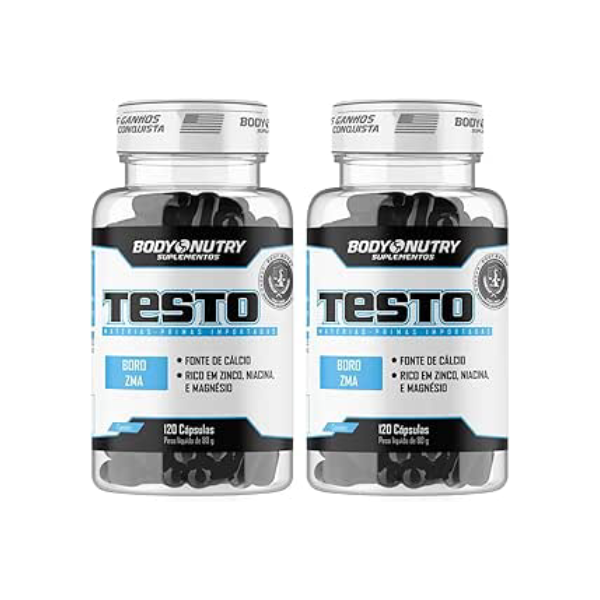 Kit 2x Body Nutry - Vitaminas e Minerais Pote 120 capsulas com Boro Magnésio Zinco Niacina Cálcio Vitamina B12 e B6 Suplemento Natural