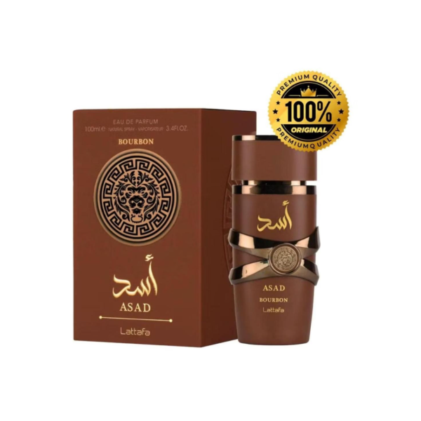Perfume Árabe Lattafa Asad Bourbon Masculino Eau de Parfum Original - 100ml