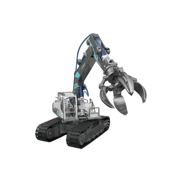 Brinquedo Diy Trator Garra Hidráulica Kit Com 137
