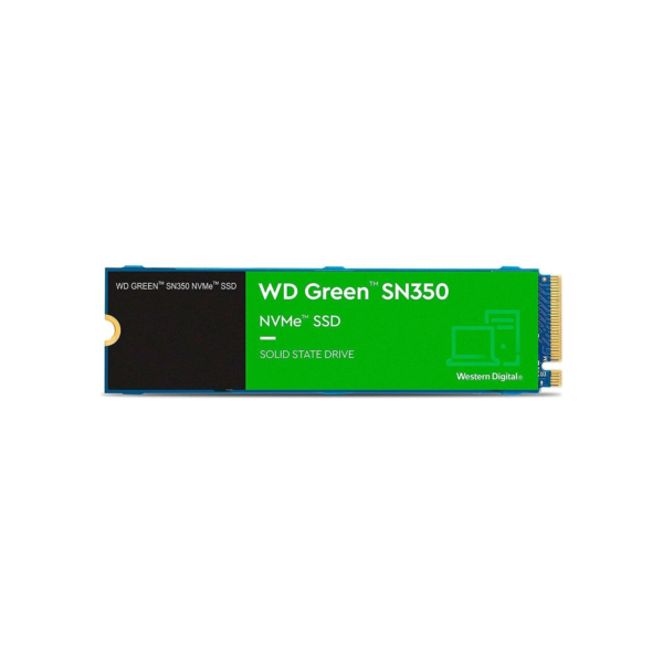 SSD WD Green SN350, 1TB, M.2 2280, PCIe, NVMe, Leitura: 3200MB/s e Gravação: 2500MB/s, Verde - WDS100T3G0C