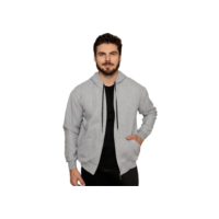 Casaco Moletom Blusa De Frio Masculino Ziper Aberto