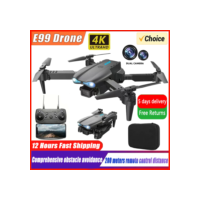 E99 Pro Quadcopter Drone com Controle Remoto, Quatro Axis Aircraft, HD, 6K, Fotografia, UAV, Fixação de Altitude, Helicóptero Brinquedos