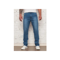 Calça Jeans Masculina Tradicional Corte Reto