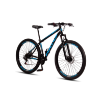 Bicicleta Aro 29 Aço Carbono Highlevel Freios a Disco Suspensão 21v