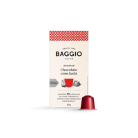 Baggio Café Cápsulas De Café Aroma Chocolate Com Avelã Compatível Com Nespresso Contém 10 Cápsulas