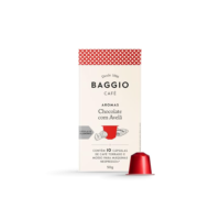 Baggio Café Cápsulas De Café Aroma Chocolate Com Avelã Compatível Com Nespresso Contém 10 Cápsulas