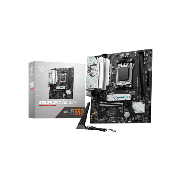 Placa Mãe MSI B650M Gaming WiFi, Chipset B650, AMD AM5, mATX, DDR5