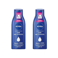 NIVEA Kit Hidratante Corporal Milk Pele Seca 400ml - 2 unidades