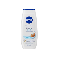 NIVEA Sabonete Líquido Creme Soft 250ml - Fragrância suave de amêndoas, sensação de pele macia e hidratada, em equilíbrio com o pH da pele